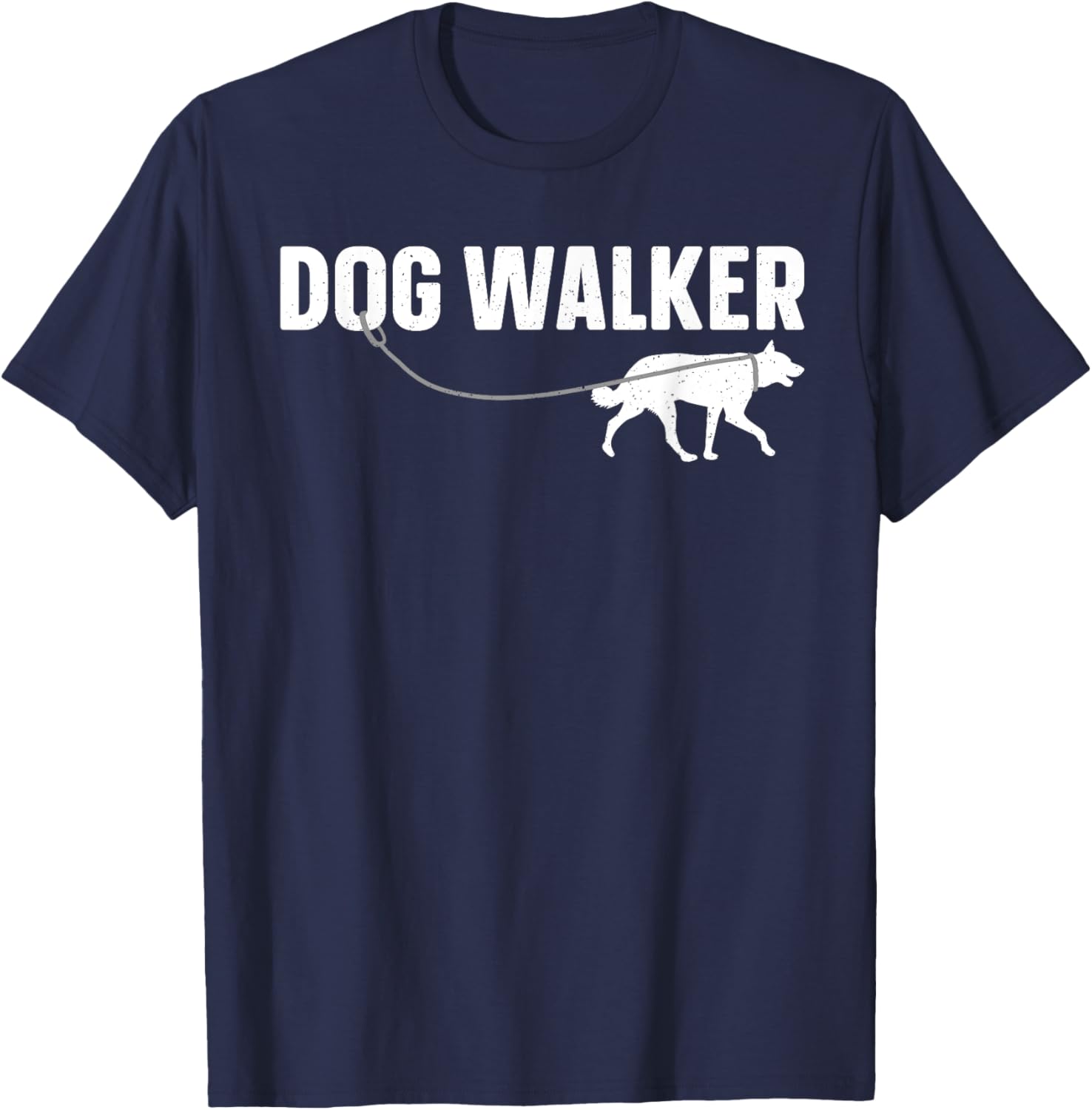 Cute Dog Walker Design Women Pet Walker Dog Walking T-Shirt - T-Shirt | Navy
