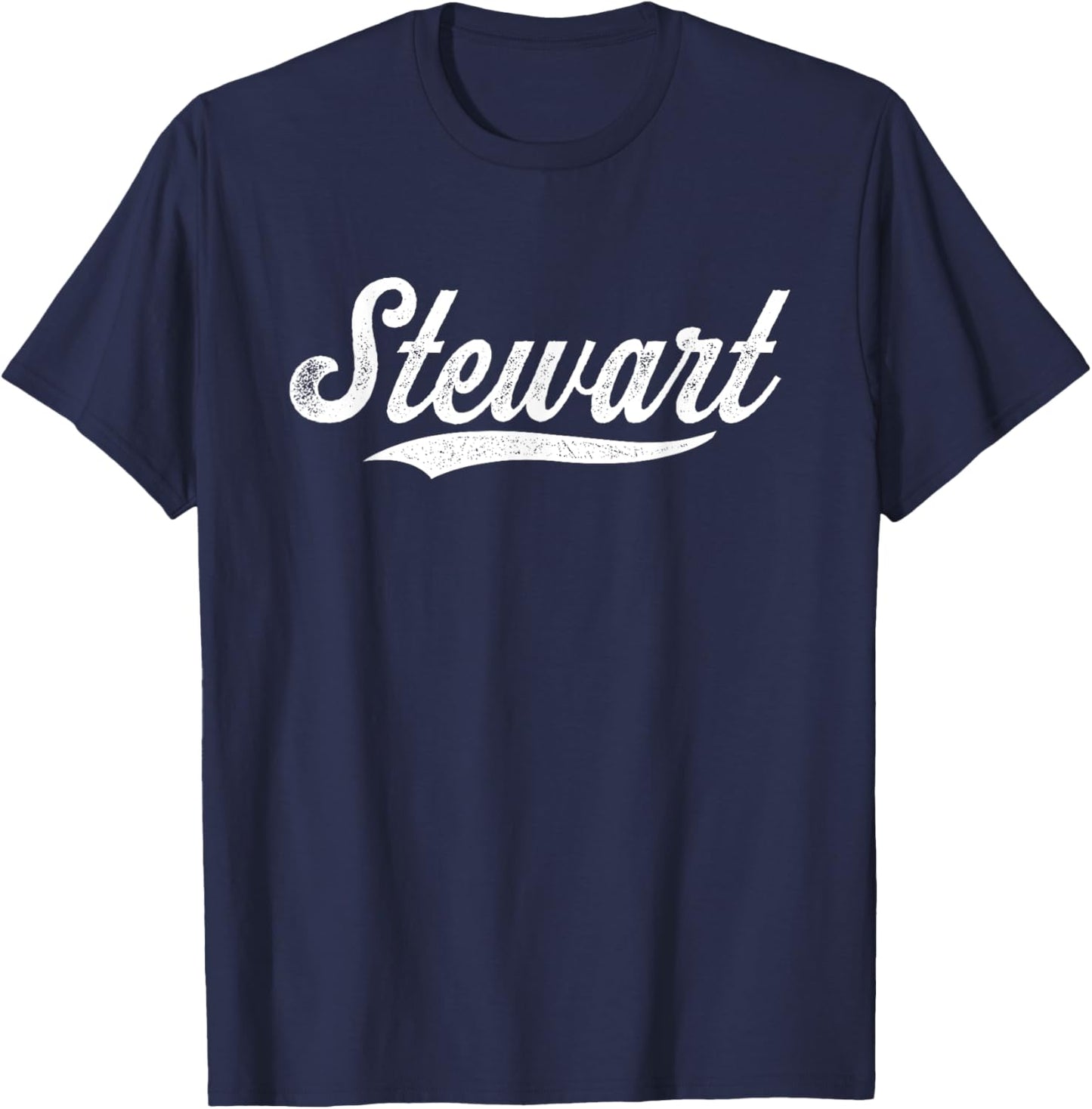 Distressed Script Sal Stewart Prospect Baseball Fan Gear T-Shirt - T-Shirt | Navy