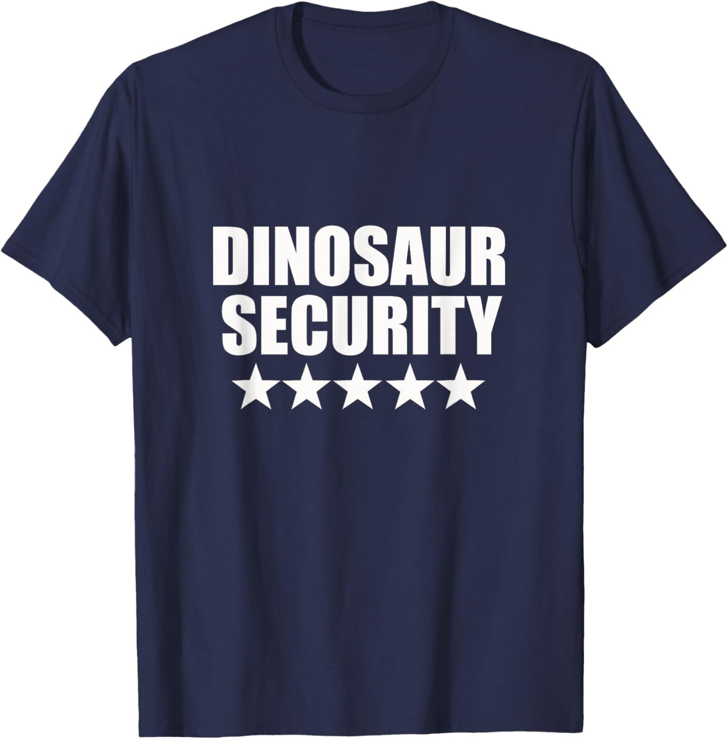 Dinosaur Security Halloween Birthday Fancy Dress Costume T-Shirt - T-Shirt | Navy