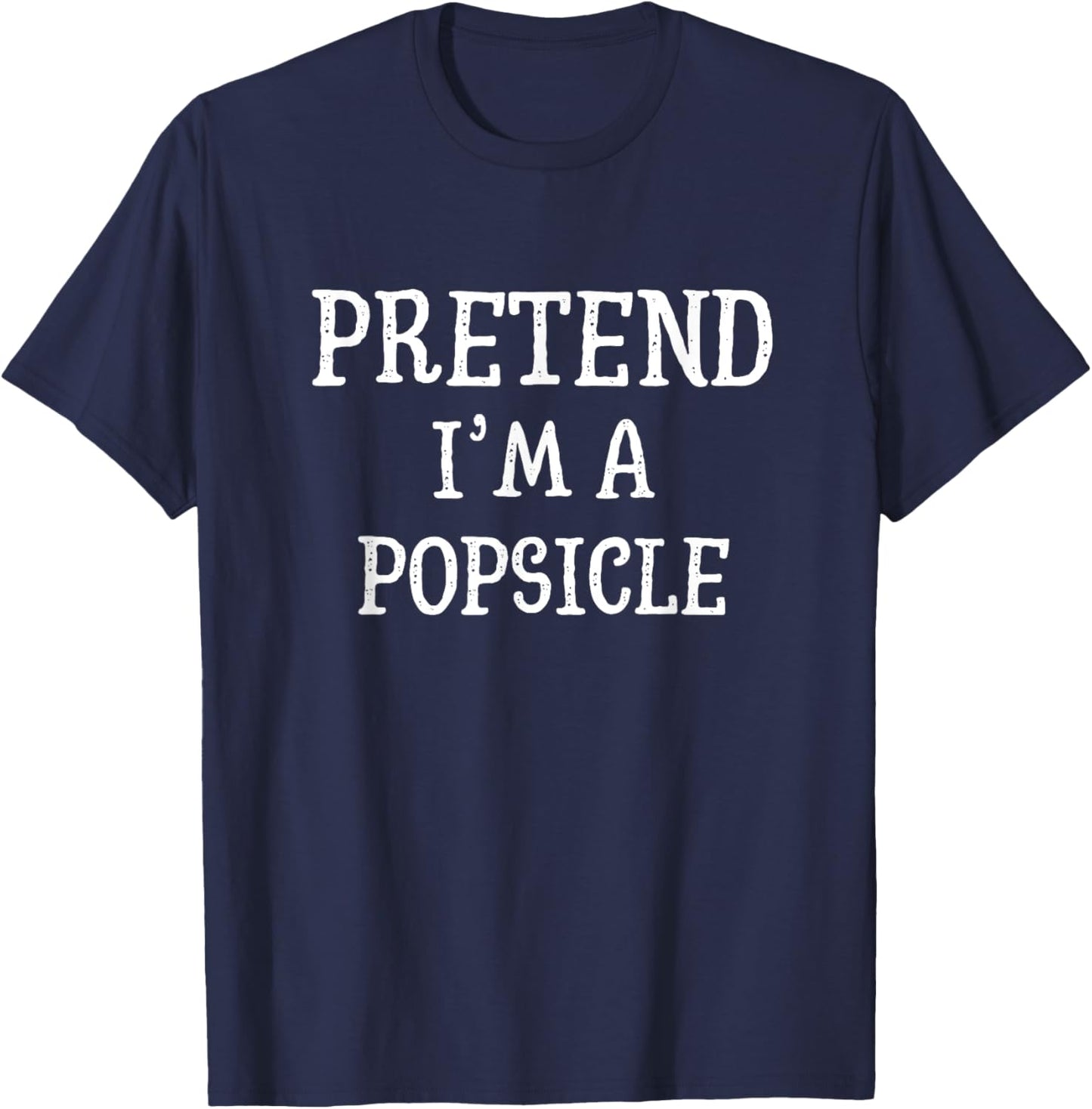 Pretend I'm A Popsicle Halloween Costume Matching Group Kids T-Shirt - T-Shirt | Navy