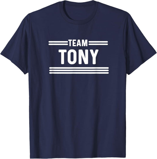 Team Tony - Family Name T-Shirt - T-Shirt | Navy