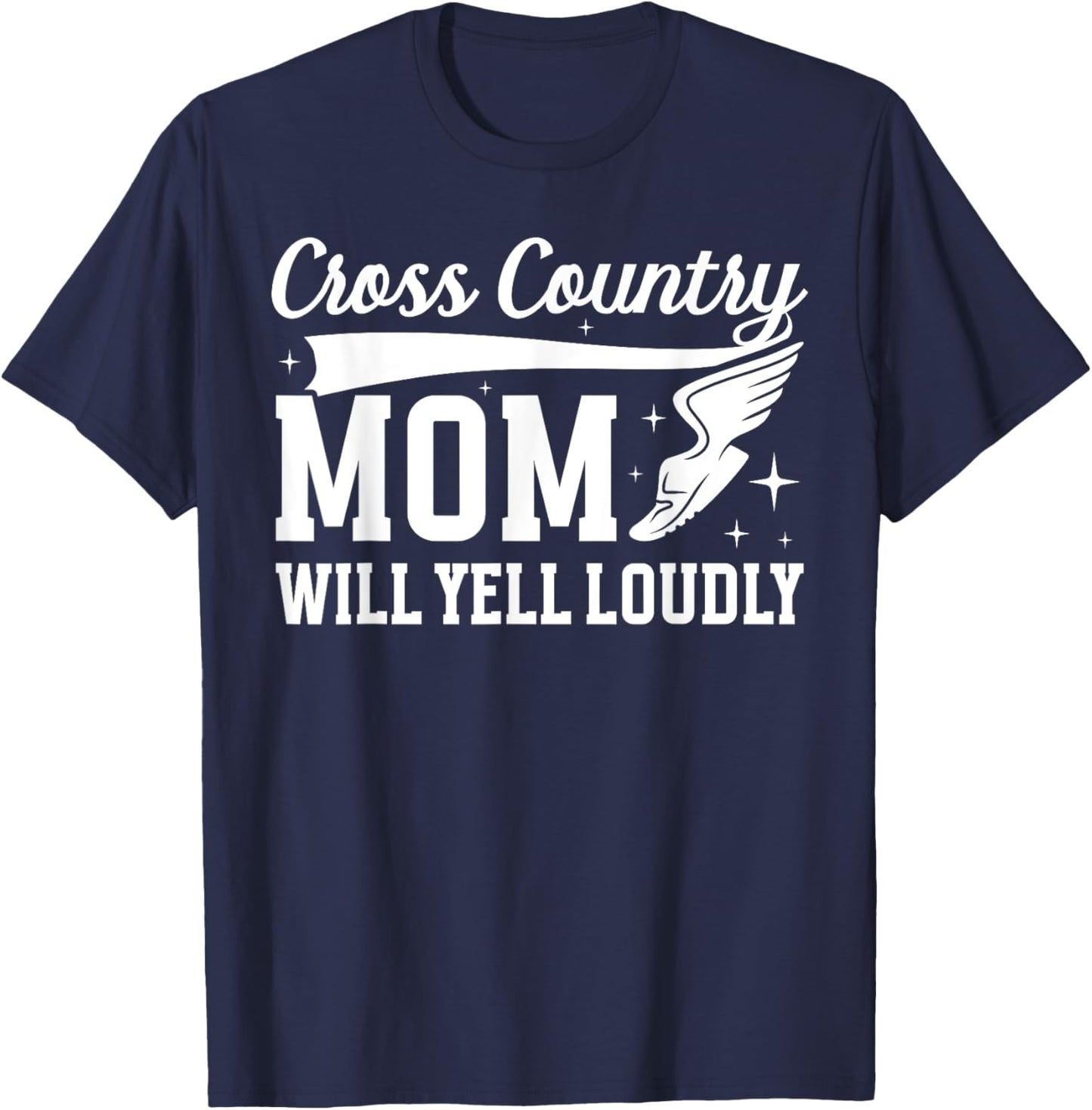 Funny Cross Country Mom Of A Cross Country Runner Mother T-Shirt - T-Shirt | Navy
