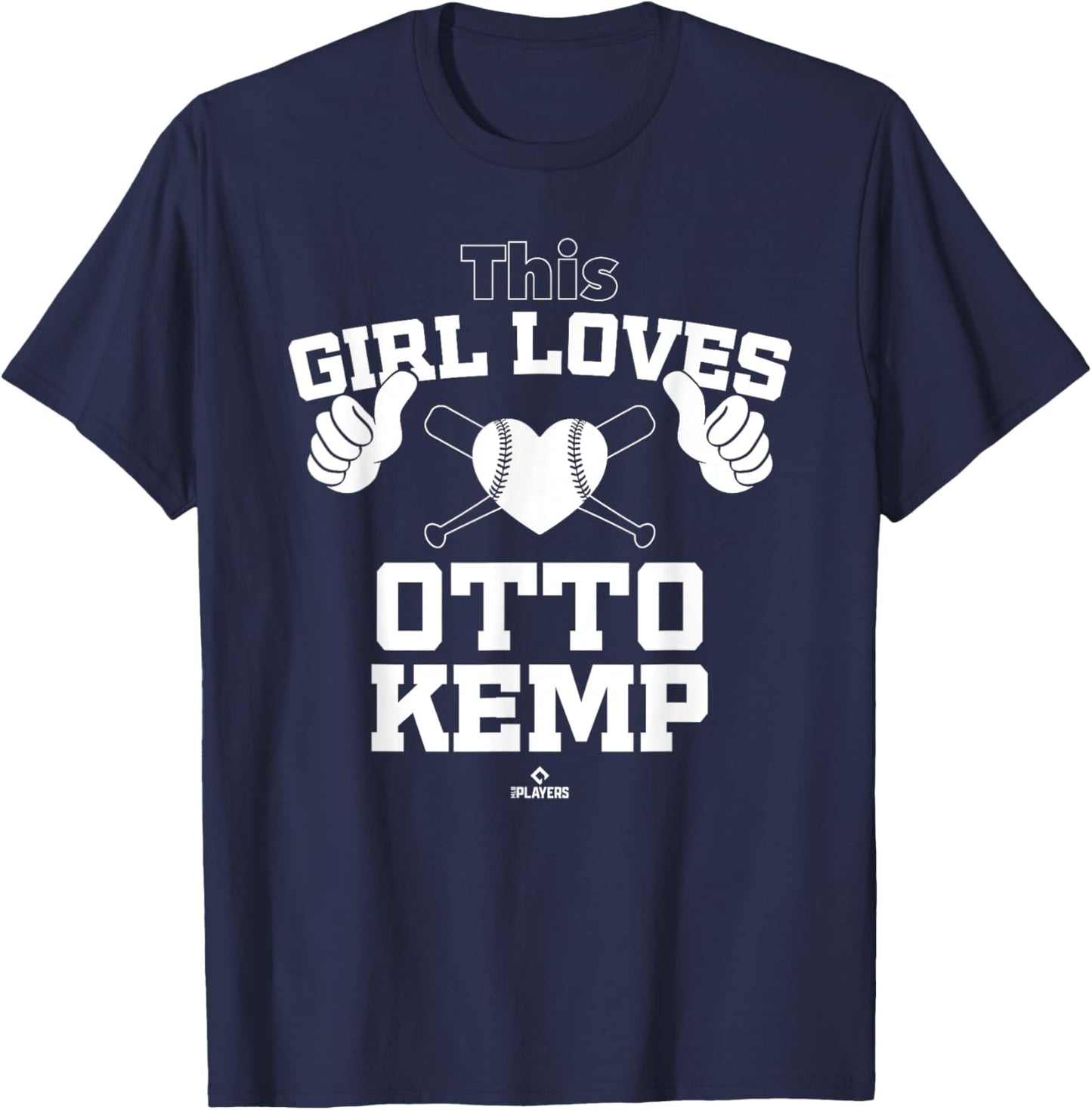 This Girl Loves Otto Kemp Prospect Baseball Fan Gear T-Shirt - T-Shirt | Navy