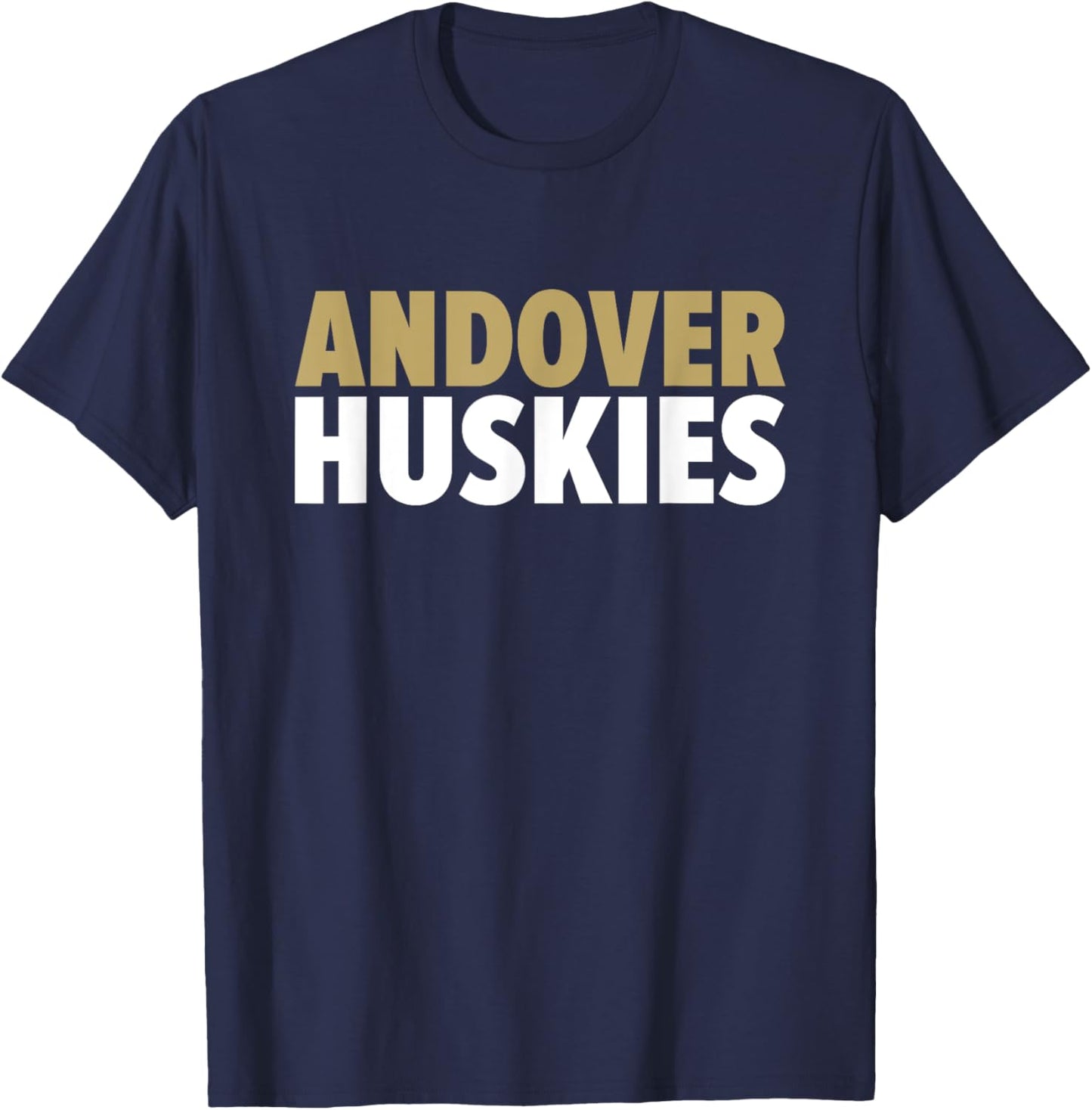 Andover Huskies Bold T-Shirt - T-Shirt | Navy