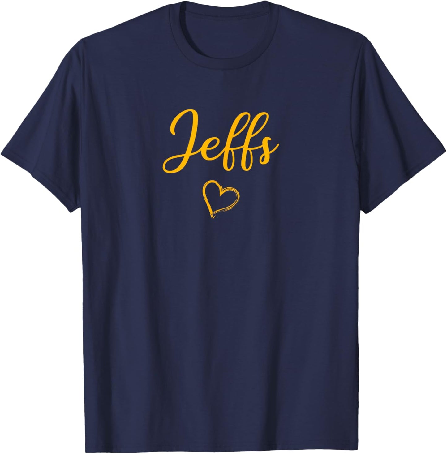 Fairbury Jeffs Above Small Heart T-Shirt - T-Shirt | Navy