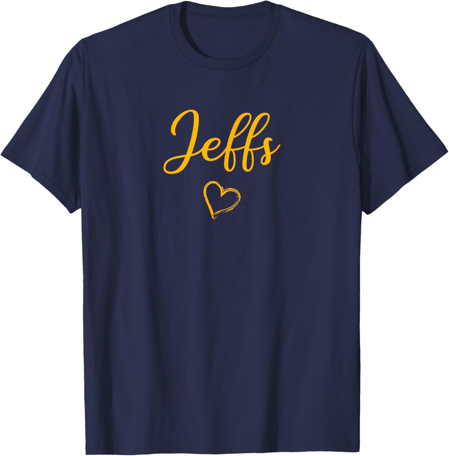 Fairbury Jeffs Above Small Heart T-Shirt - T-Shirt | Navy