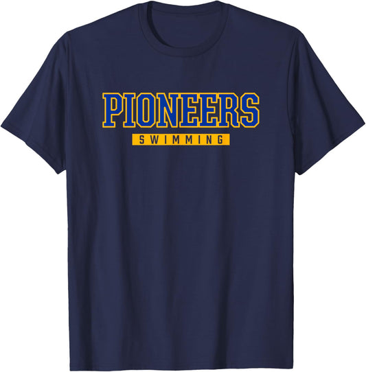 Stillwater Pioneers Swimming T-Shirt - T-Shirt | Navy