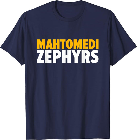 Mahtomedi Zephyrs Bold T-Shirt - T-Shirt | Navy