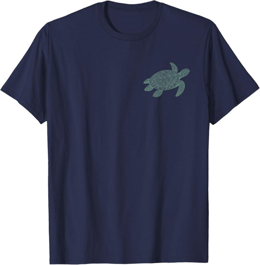 Love Sea Turtles Ocean Lovers Nature T-Shirt - T-Shirt | Navy