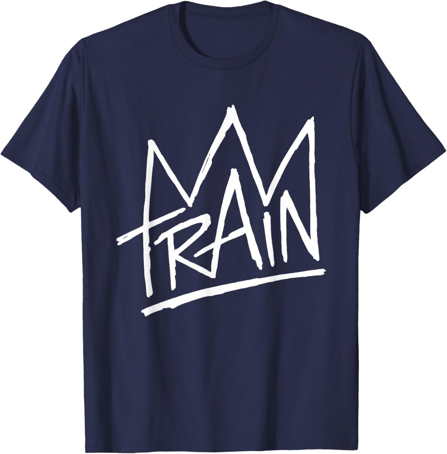 Train - Scribble Logo T-Shirt - T-Shirt | Navy
