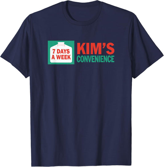 Kim's Convenience 7 Days A Week Sign T-Shirt - T-Shirt | Navy