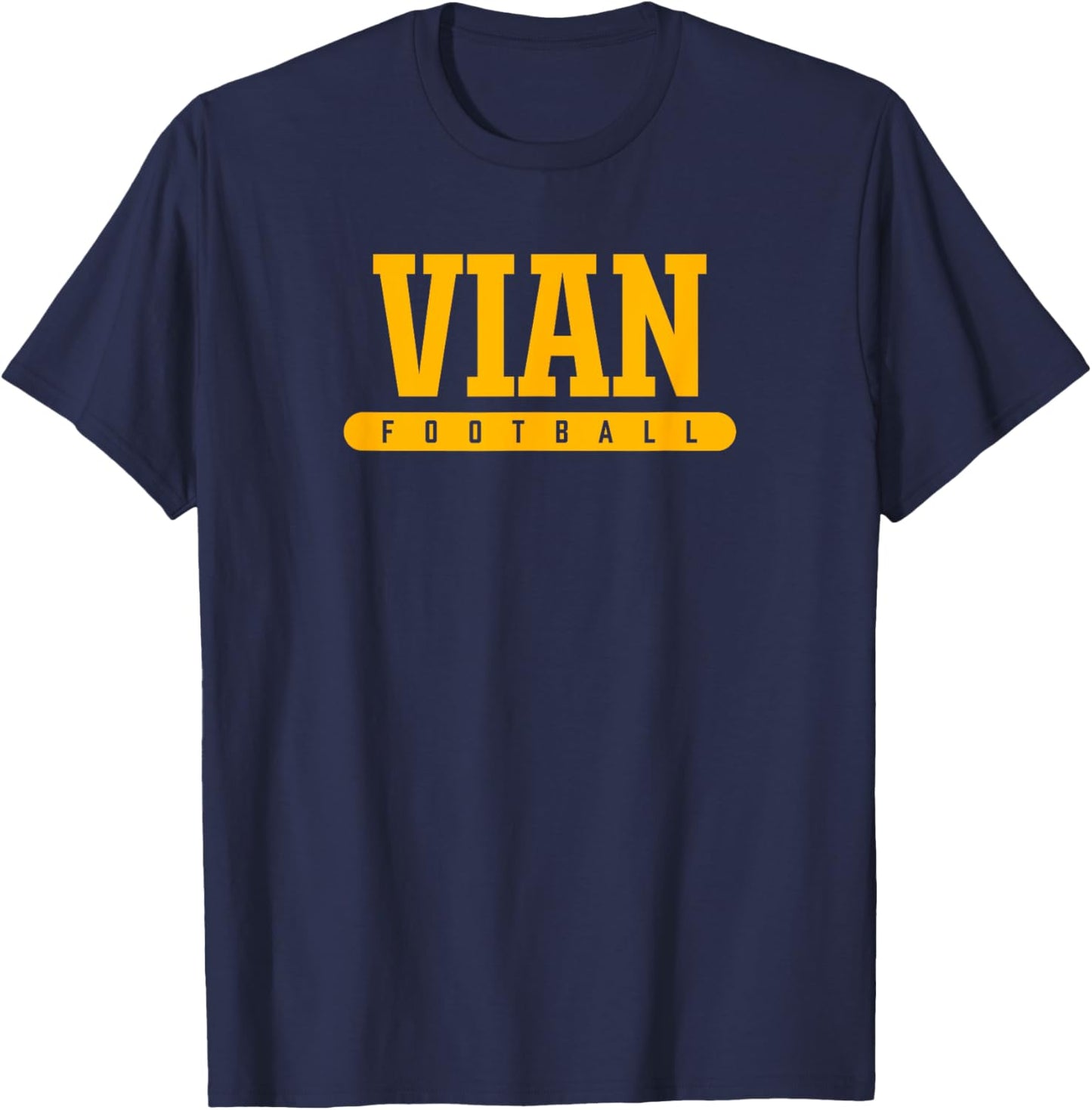 Vian High School Football T-Shirt - T-Shirt | Navy