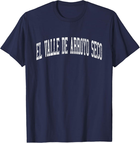 El Valle de Arroyo Seco New Mexico NM Vintage Athletic Sport T-Shirt - T-Shirt | Navy