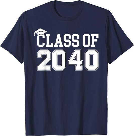 Grow With Me Class Of 2040 Kindergarten Pre-k Teachers T-Shirt - T-Shirt | Navy