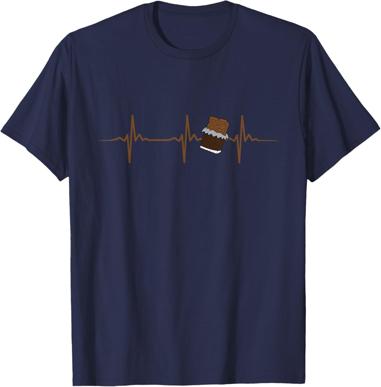 Chocolate Lover Quote Humor Chocolate Milk Chocolate Bars T-Shirt - T-Shirt | Navy