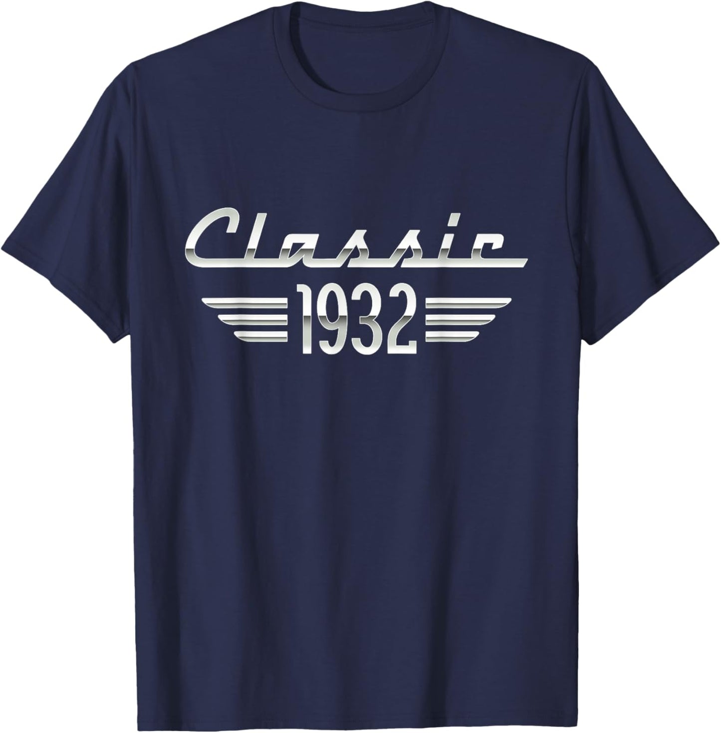 93 Year Old Gifts Classic 1932 93rd Birthday T-Shirt - T-Shirt | Navy