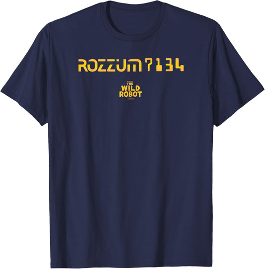 DreamWorks The Wild Robot Rozzum 7134 T-Shirt - T-Shirt | Navy
