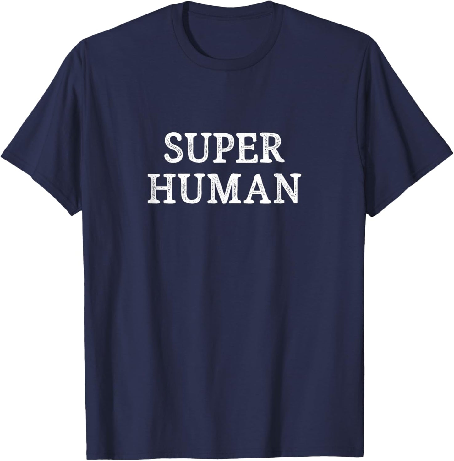 Super Human - Vintage Style T-Shirt - T-Shirt | Navy