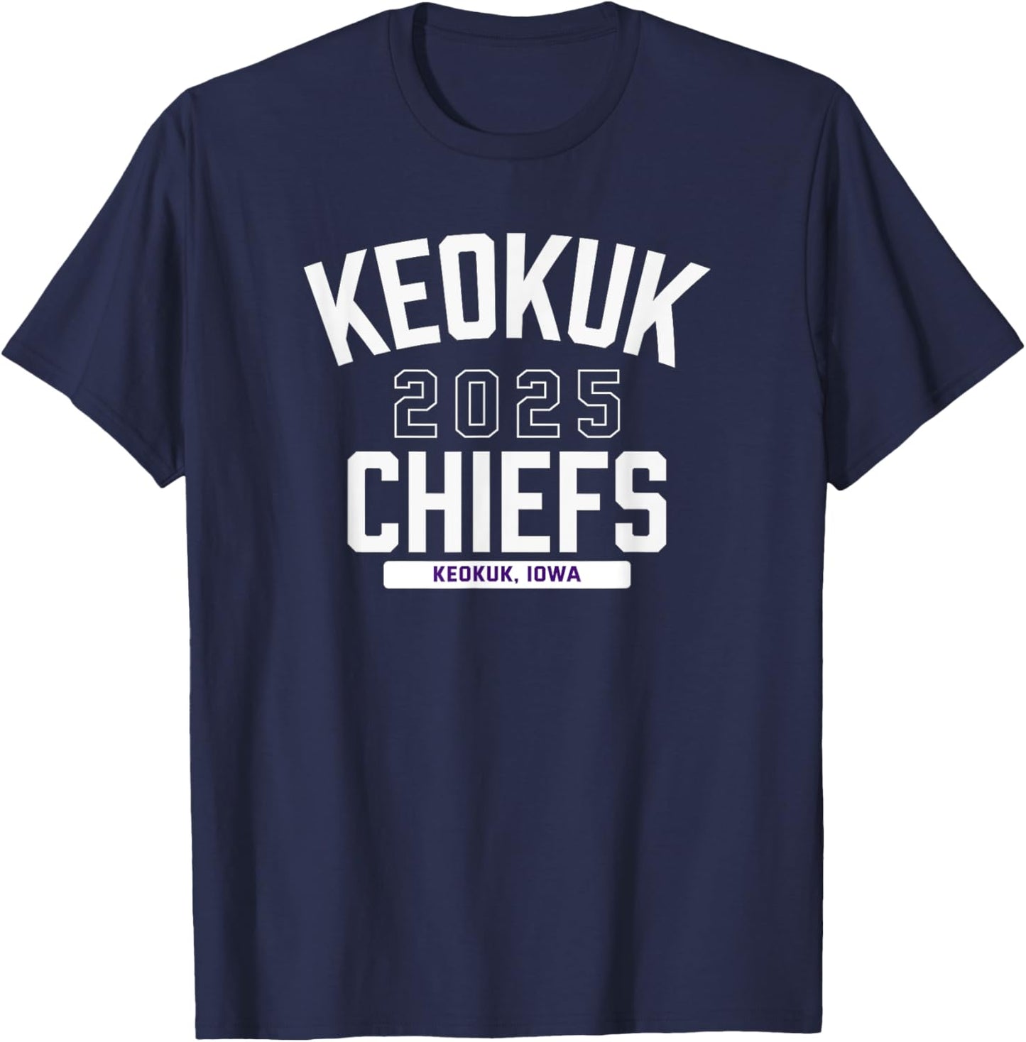 Keokuk Chiefs Keokuk, Iowa 2025 T-Shirt - T-Shirt | Navy