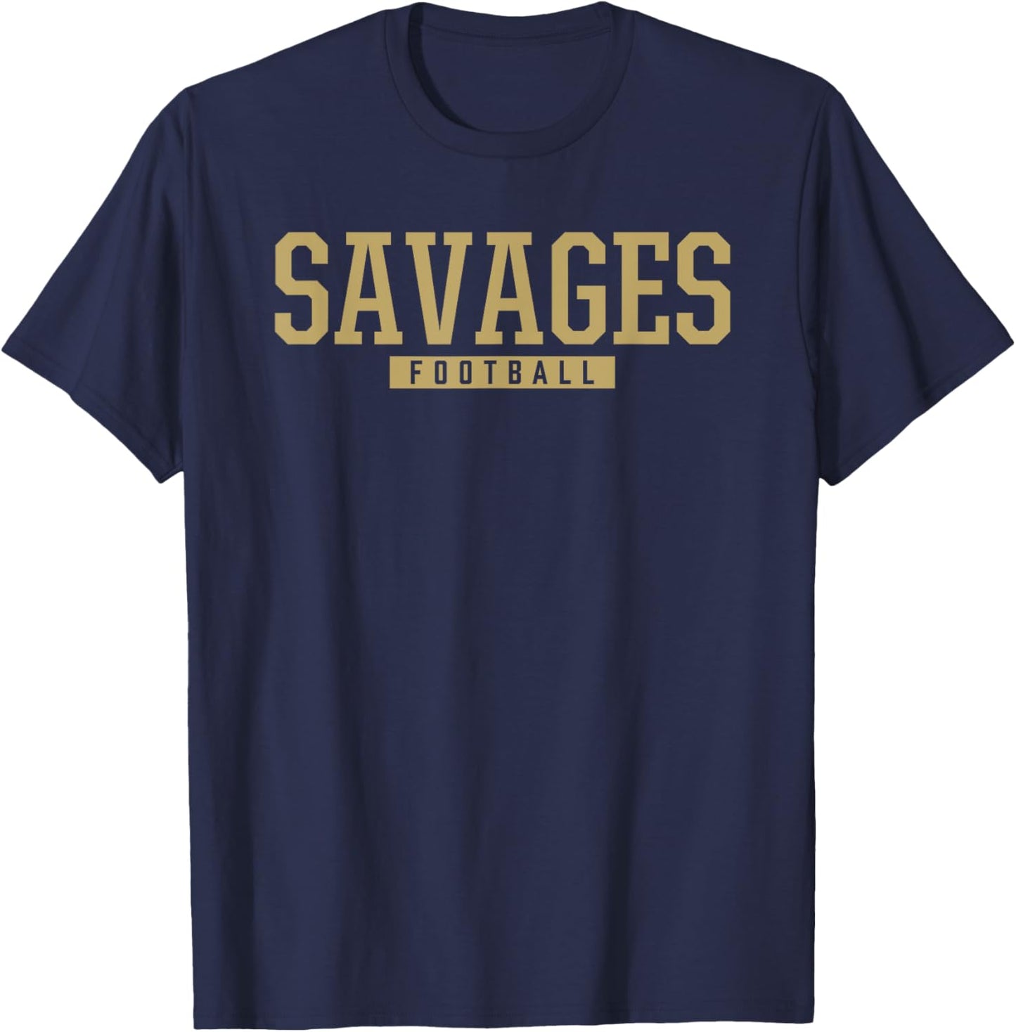 Broken Bow Savages Football HS T-Shirt - T-Shirt | Navy