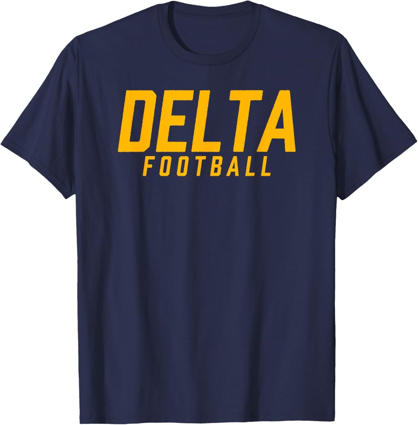 Delta High School Football Team T-Shirt - T-Shirt | Navy