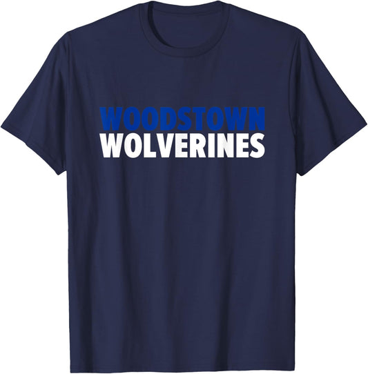 Woodstown Wolverines Bold T-Shirt - T-Shirt | Navy