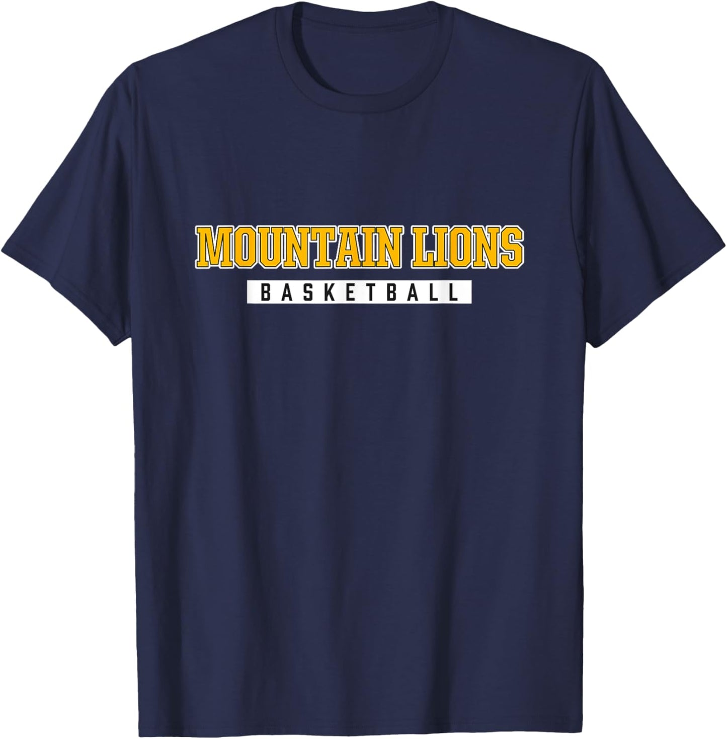 Mountain Lions Basketball Tucker County High School T-Shirt - T-Shirt | Navy