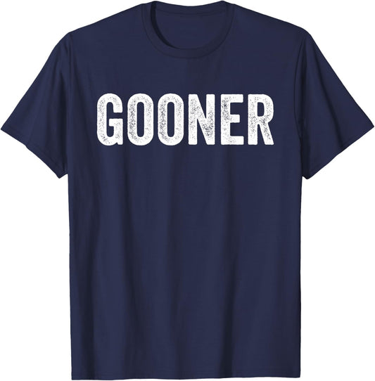 Gooner Funny Cringe Meme Goon T-Shirt - T-Shirt | Navy
