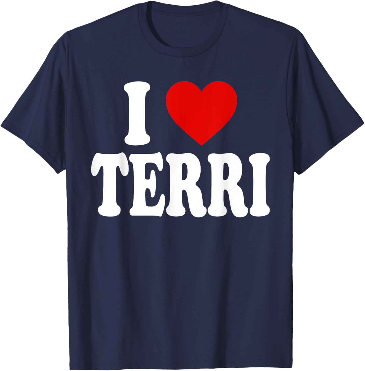 I Heart Love Terri T-Shirt - T-Shirt | Navy