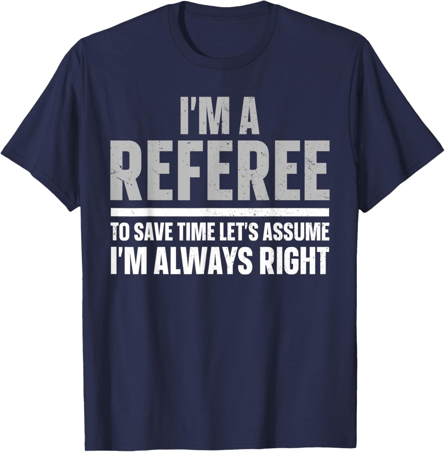 Cool Referee Design Women Reffing Sports Ref Referee T-Shirt - T-Shirt | Navy