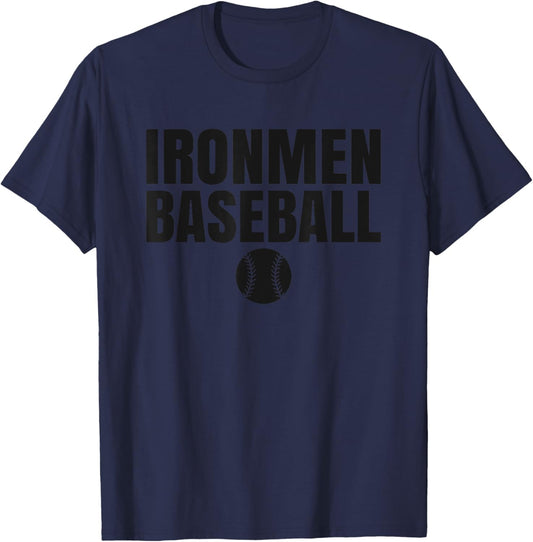 Normal Community Ironmen Baseball T-Shirt - T-Shirt | Navy