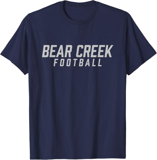 Bear Creek High School Football Team T-Shirt - T-Shirt | Navy
