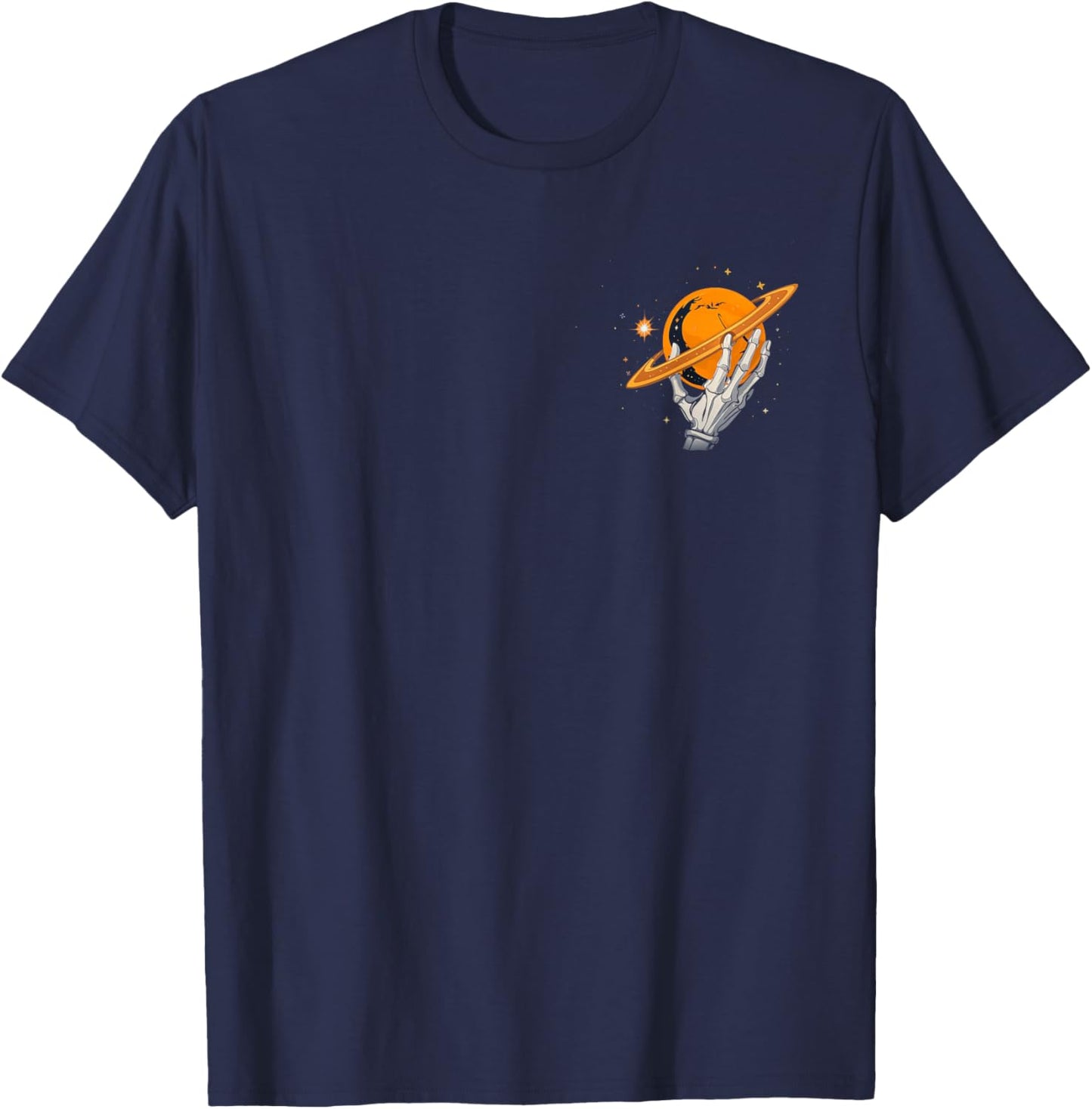 Orange Reach For The Stars Orange Graphic T-Shirt - T-Shirt | Navy