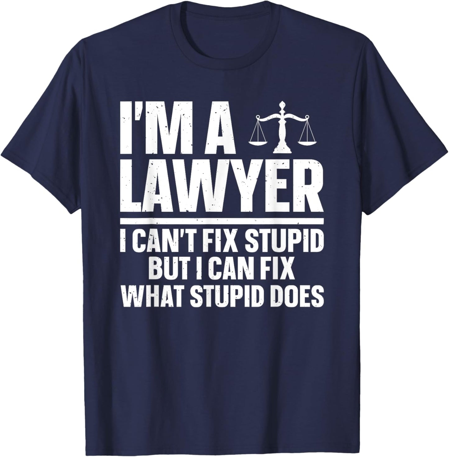 Funny Lawyer Design Women Law School Attorney Lawyer T-Shirt - T-Shirt | Navy