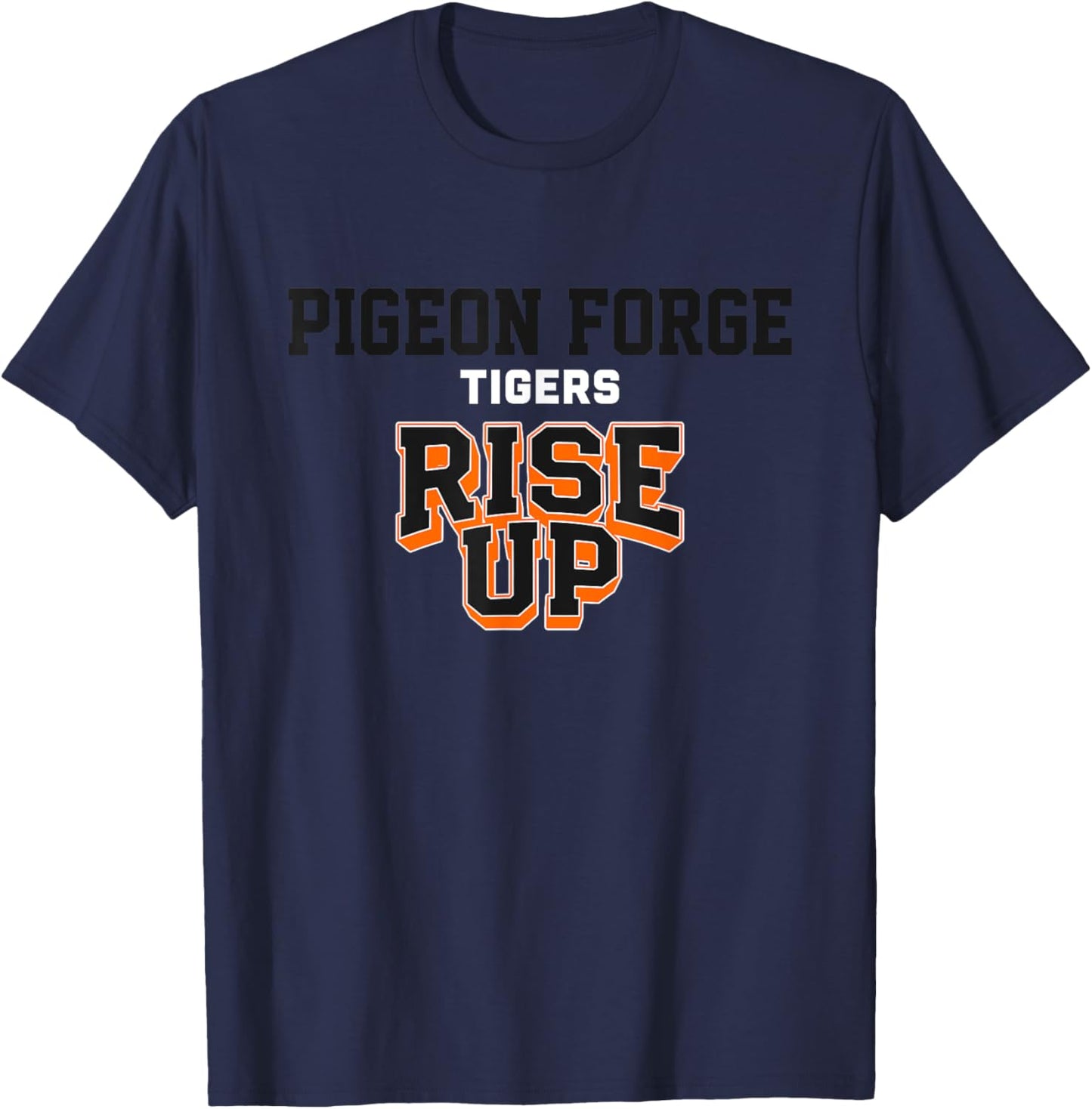Pigeon Forge Tigers Rise Up HS T-Shirt - T-Shirt | Navy