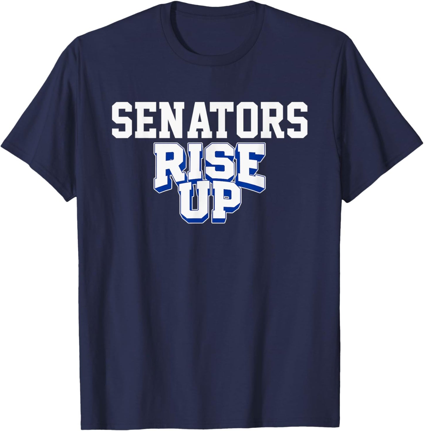 Dover Senators Rise Up HS T-Shirt - T-Shirt | Navy
