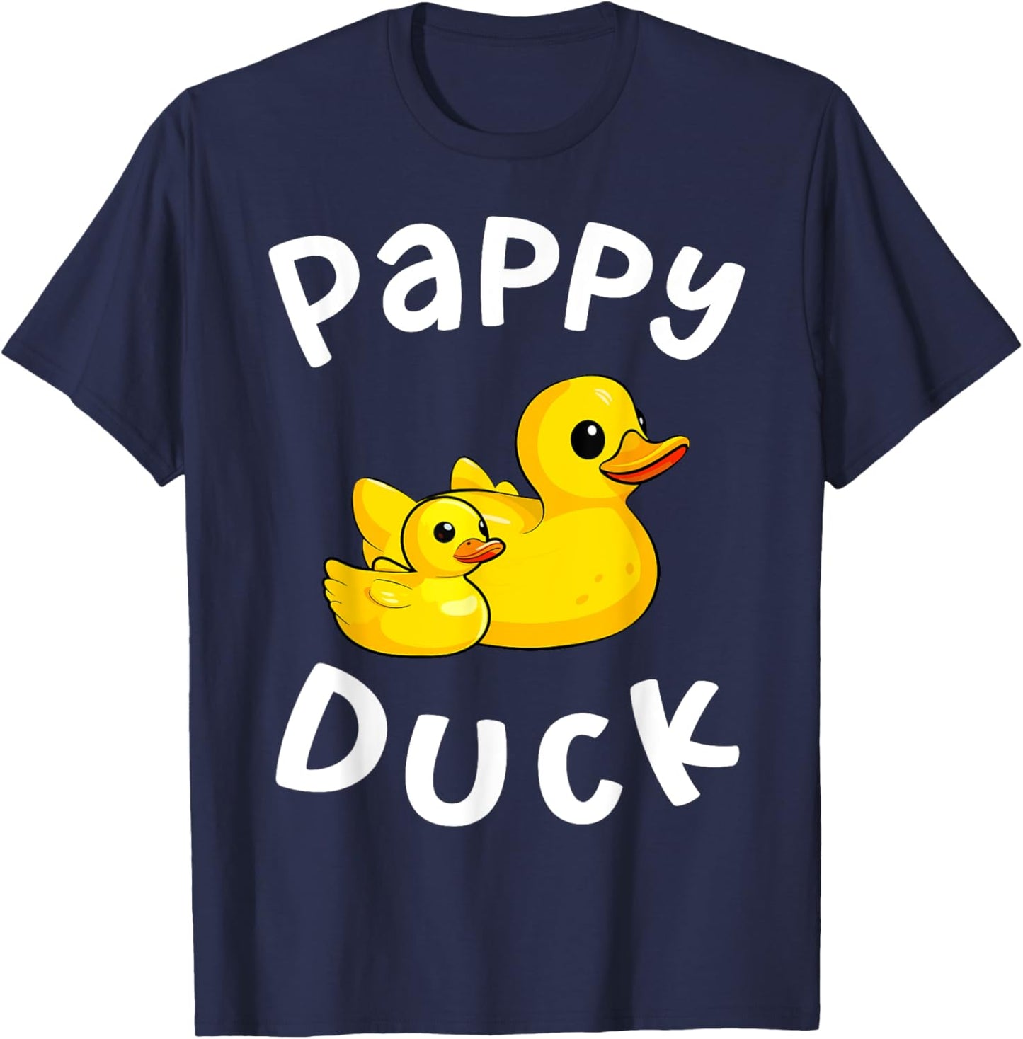 Pappy Duck Birthday Rubber Duck Kids Family Matching T-Shirt - T-Shirt | Navy