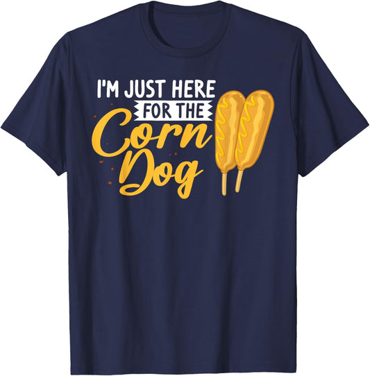 Corn Dog Funny Korean Food Recipe T-Shirt - T-Shirt | Navy