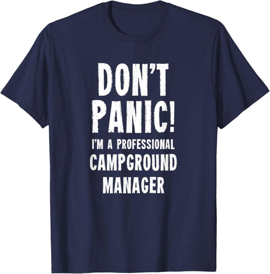 Campground Manager T-Shirt - T-Shirt | Navy
