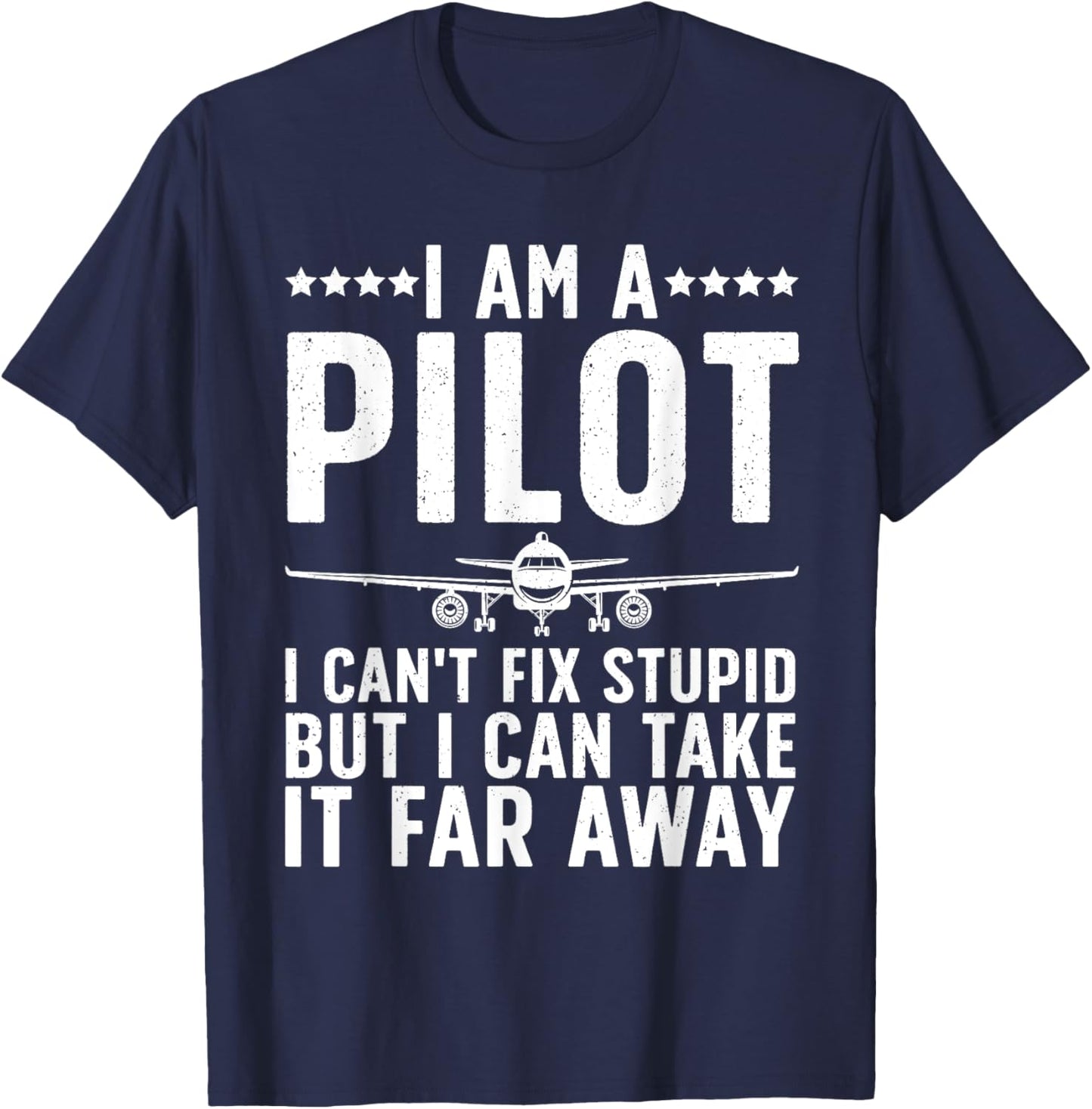 Funny Pilot Design Women Aviation Airplane Pilot T-Shirt - T-Shirt | Navy