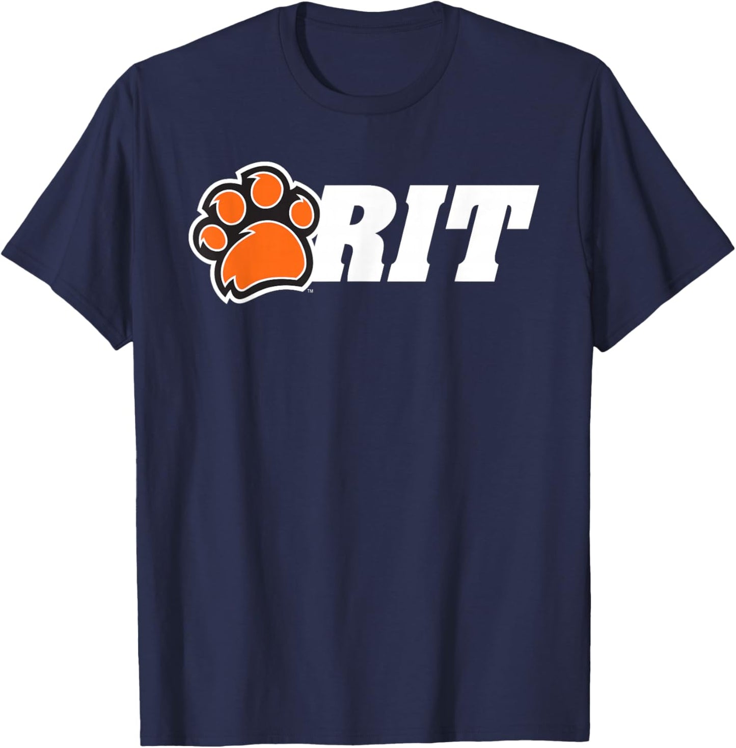 Rochester Institute of Technology RIT Paw Logo T-Shirt - T-Shirt | Navy