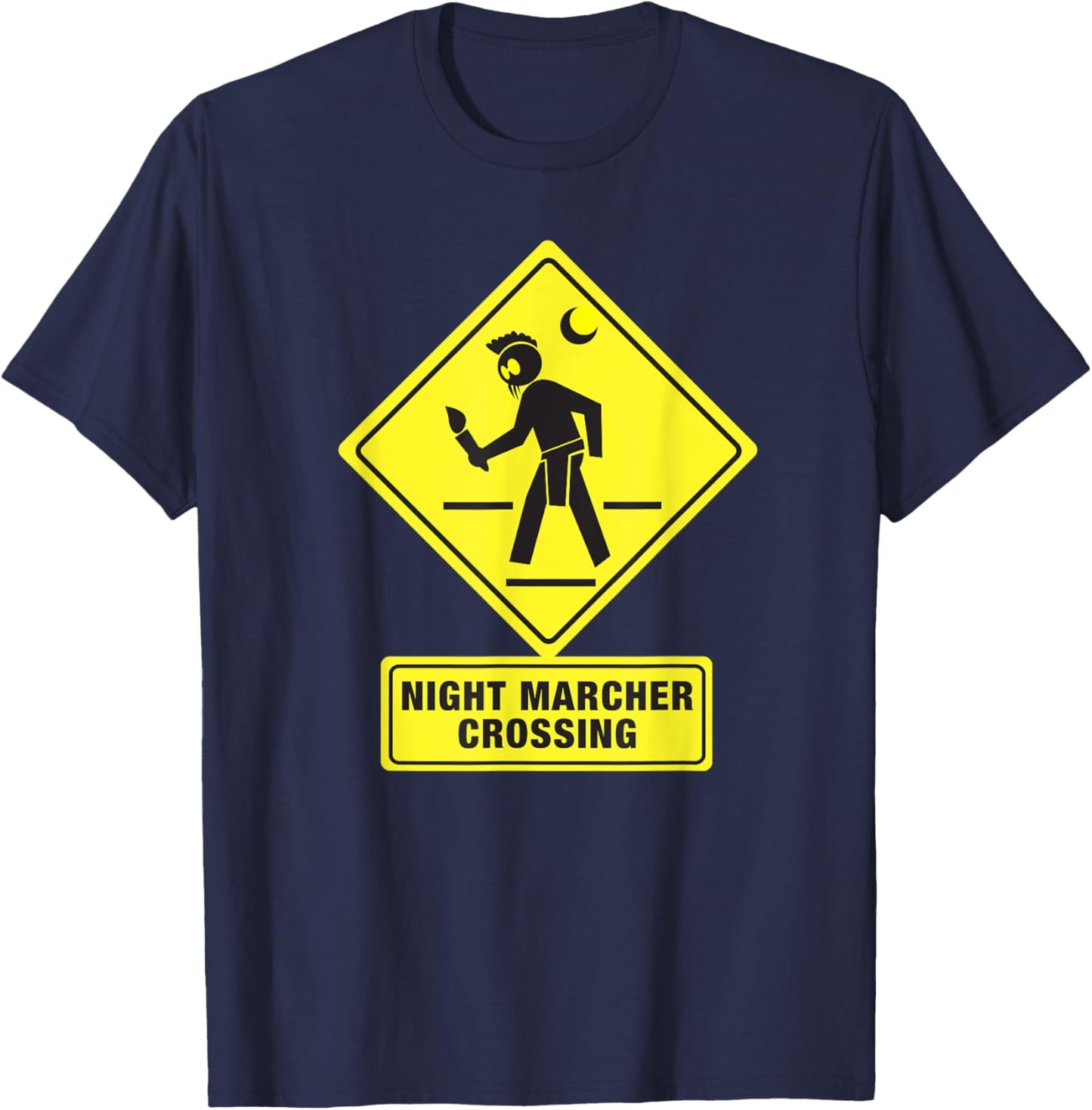 Night Marcher Crossing Hawaii Ghost funny T-Shirt - T-Shirt | Navy