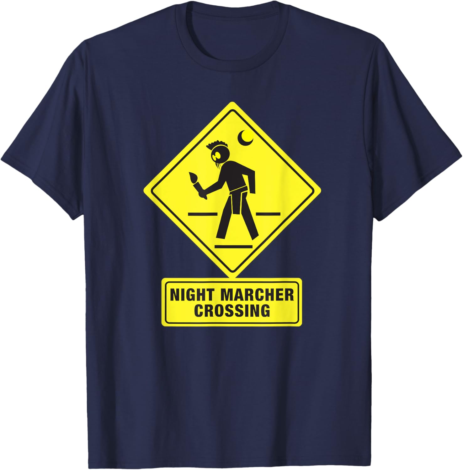 Night Marcher Crossing Hawaii Ghost funny T-Shirt - T-Shirt | Navy