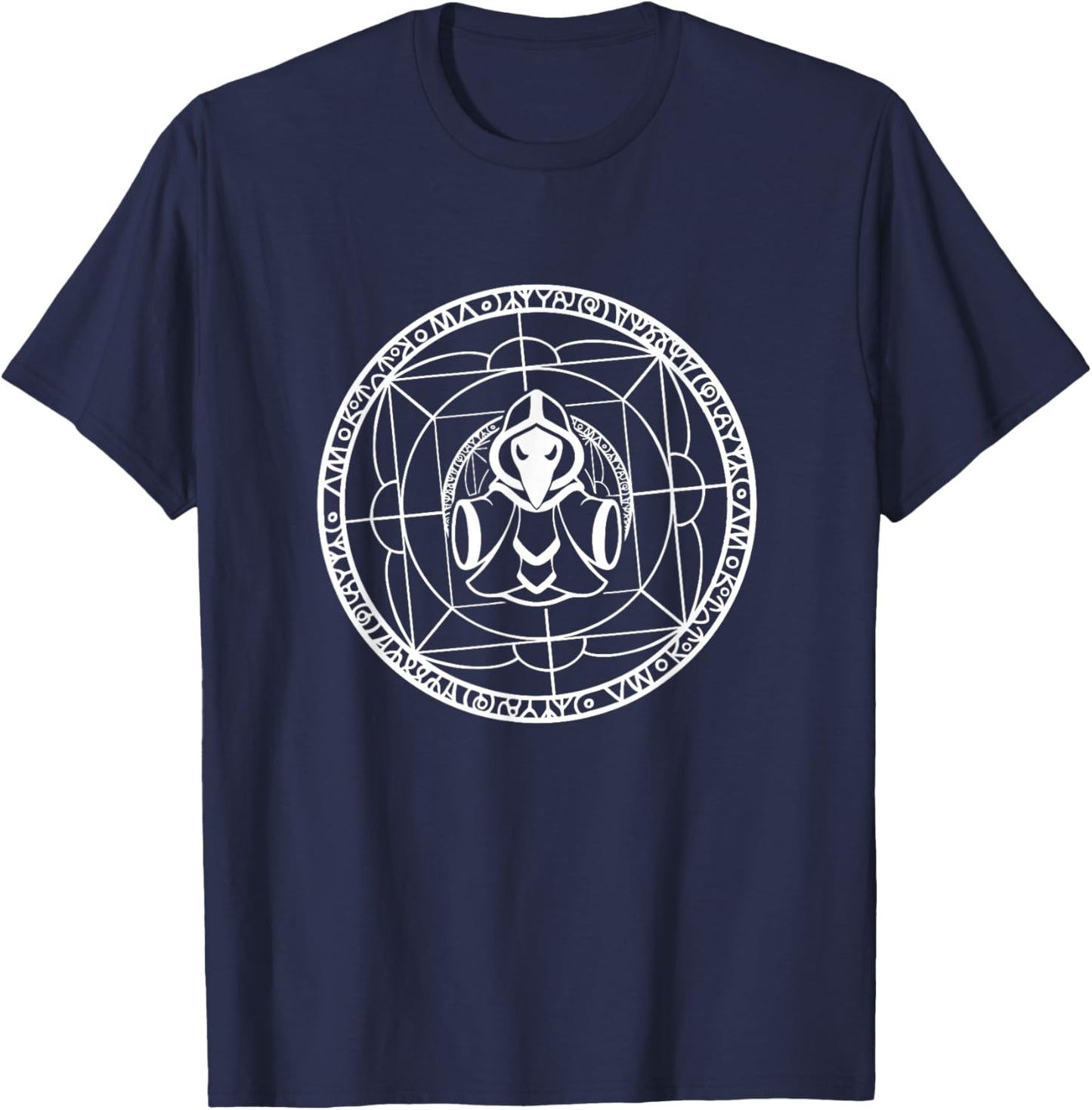 Lunatic Cultist White Logo PAPL1095 T-Shirt - T-Shirt | Navy