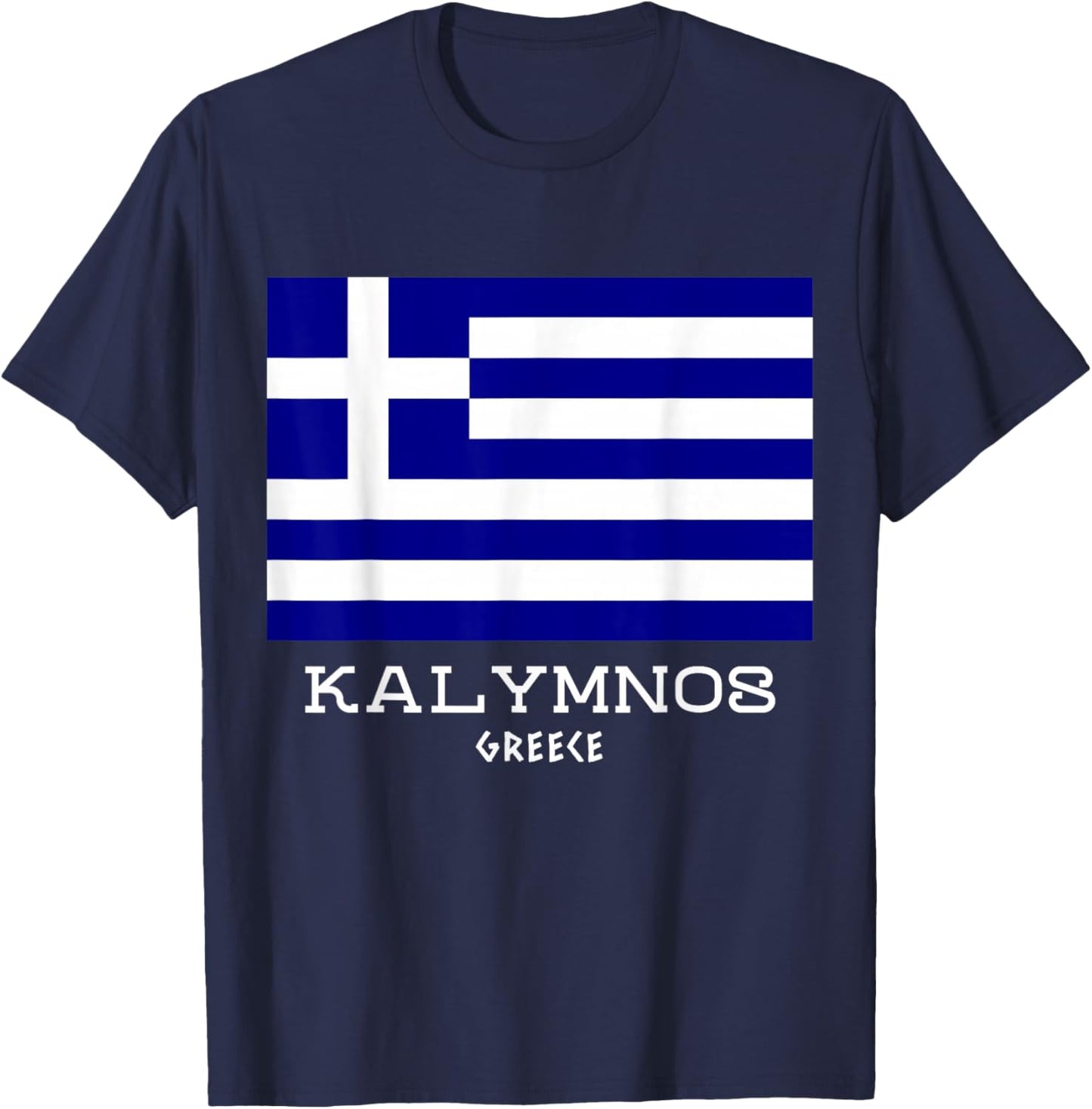 Kalymnos Greece Greek Island Hellas Vacation Souvenir Proud T-Shirt - T-Shirt | Navy