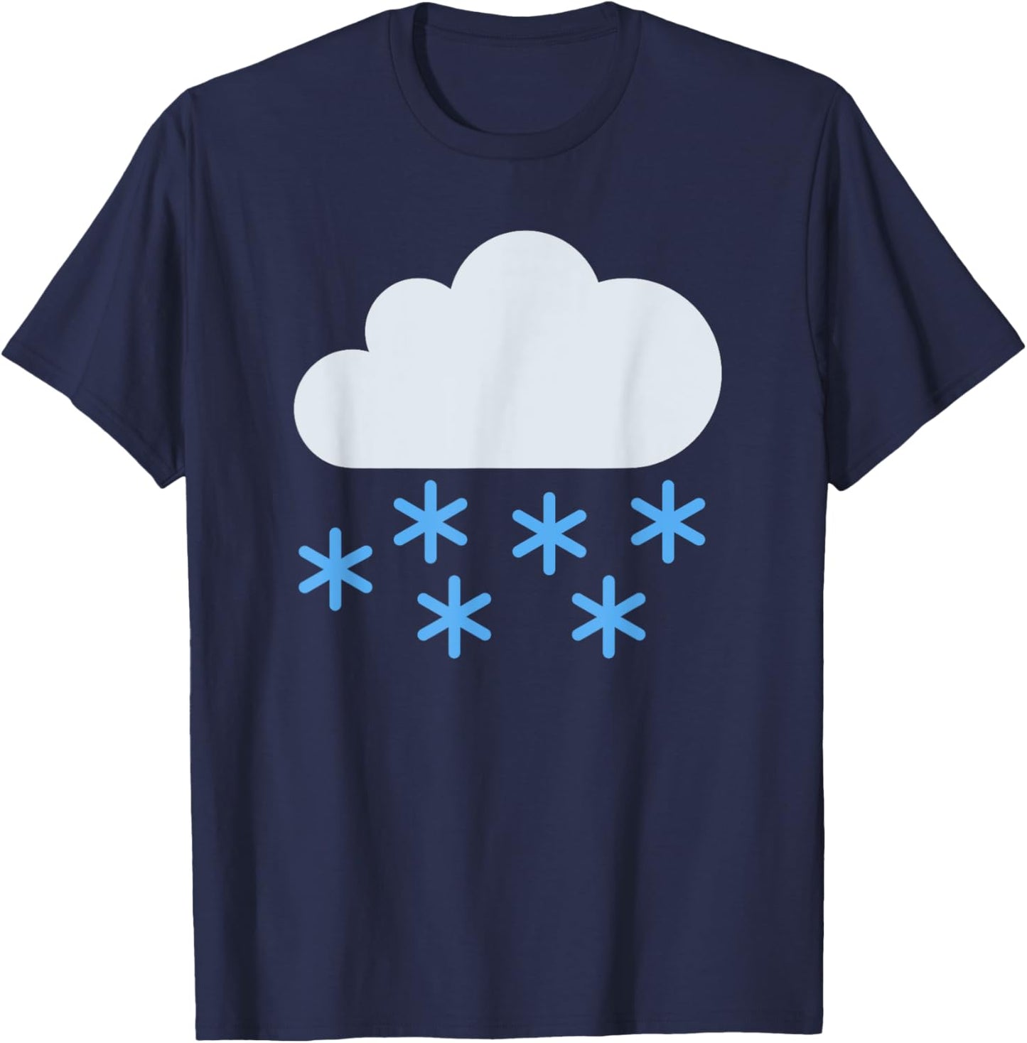 Cloud with Snow T-Shirt - T-Shirt | Navy