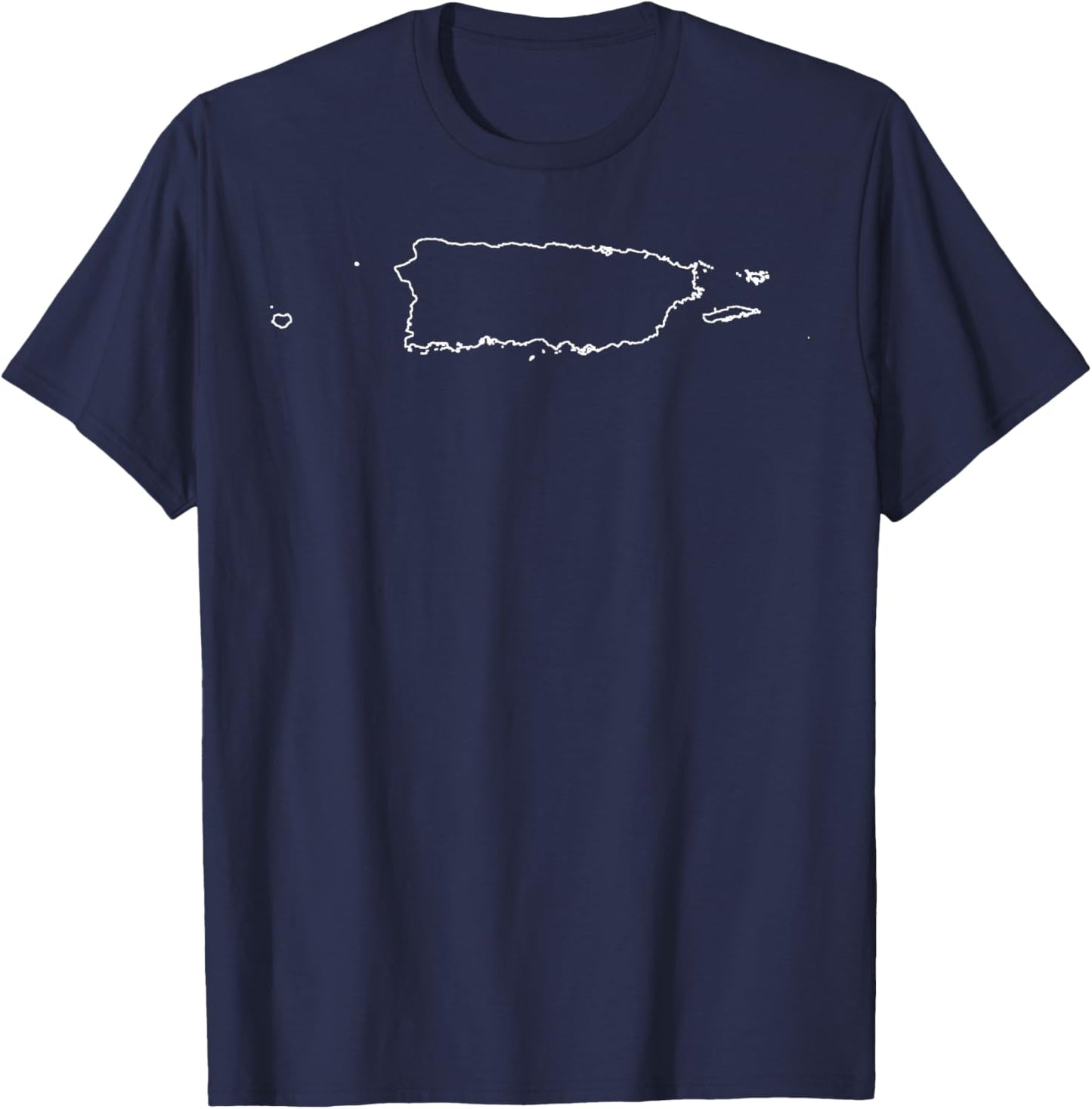 Puerto Rico Island Hispanic Boricua Rica Heritage Month T-Shirt - T-Shirt | Navy