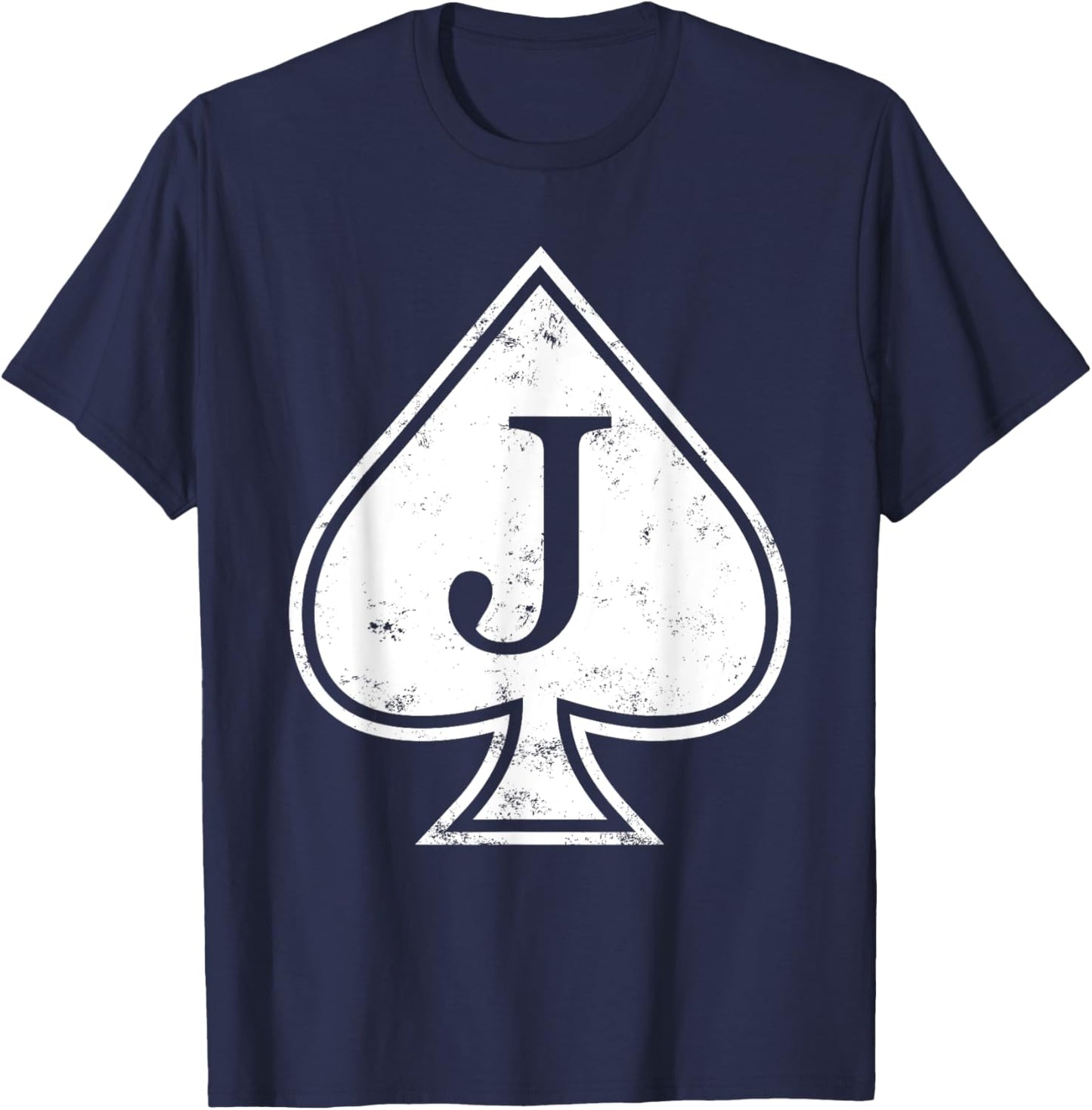 Jack Card Spades Suit Group Costume Poker Player Gifts T-Shirt - T-Shirt | Navy