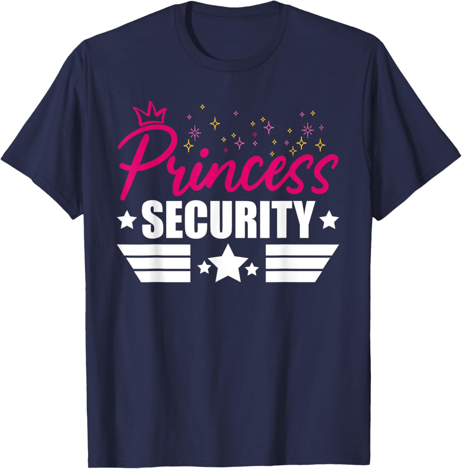Princess Security Funny Graphic Halloween T-Shirt - T-Shirt | Navy