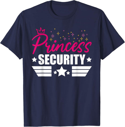 Princess Security Funny Graphic Halloween T-Shirt - T-Shirt | Navy